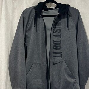 Nike Charcoal Full-Zip Hoodie